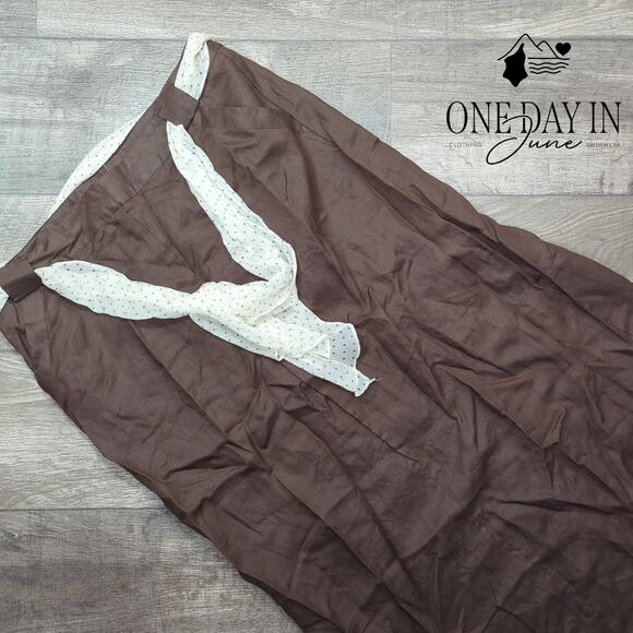 Autograph Linen Maxi Skirt Size 14 - Picture 1 of 5